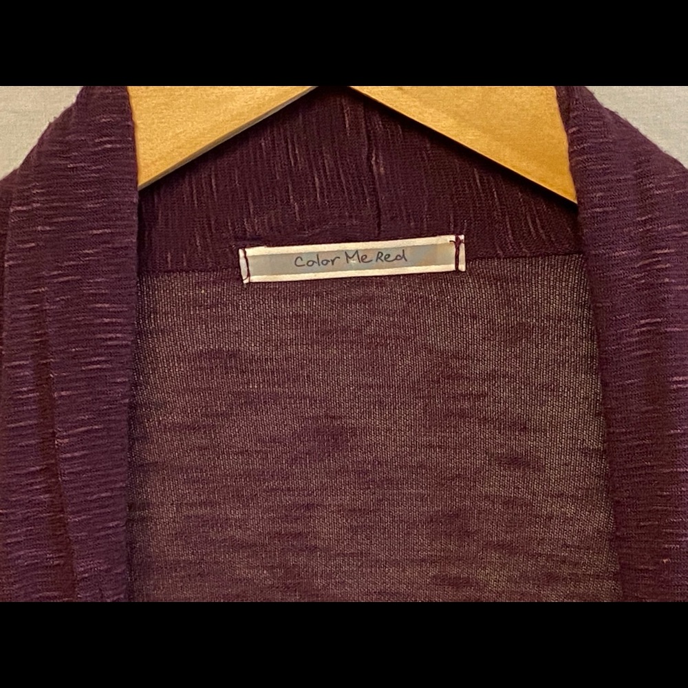 •Color Me Red Cardigan - Picture 3 of 5